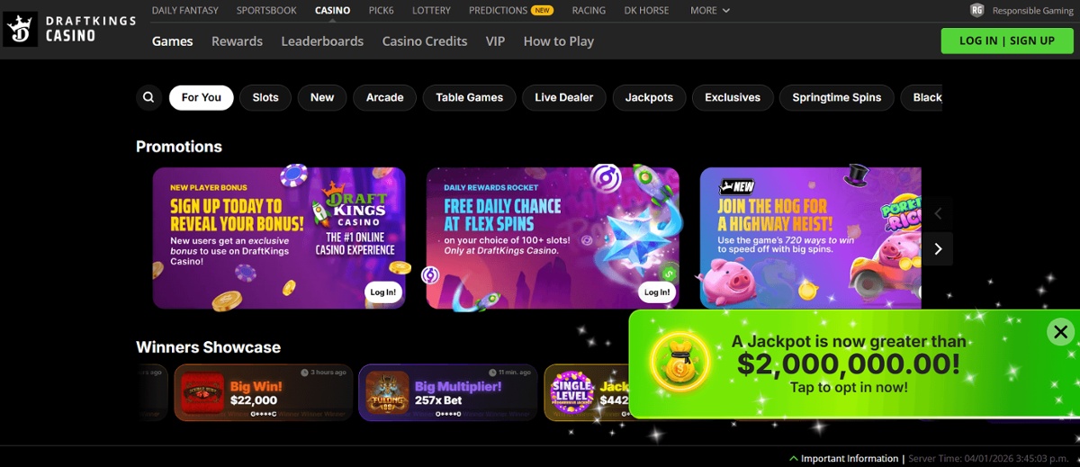 drafttkings_casino_pennsylvania_homepage